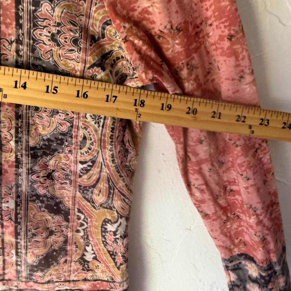 Coldwater Creek Womens Paisley Print Long Sleeve Knit Top Blouse Size S - Picture 8 of 8
